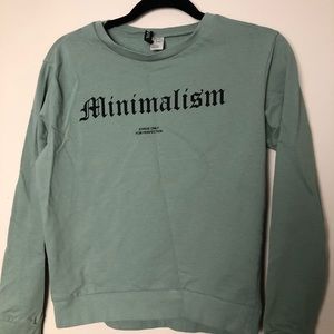 Women’s Sage Green Minimalism Sweatshirt